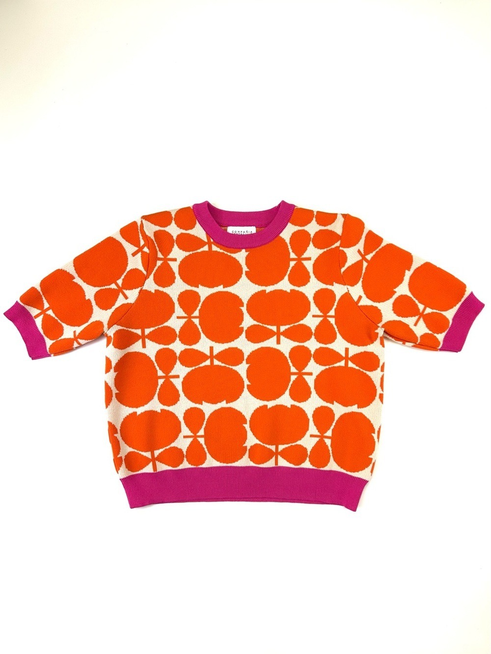 Compañia Fantastica geometric knit top Womens Large Retro Dopamine Dressing - Picture 4 of 12
